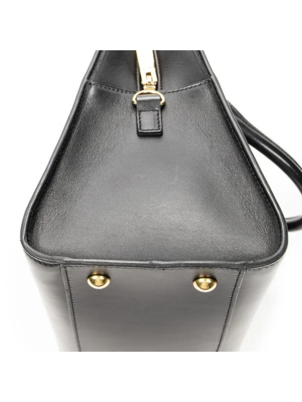 ★SOLD★ Saint Laurent Yves Small Monogram Cabas Black Small Scarf Skin Leather - Picture 8 of 10